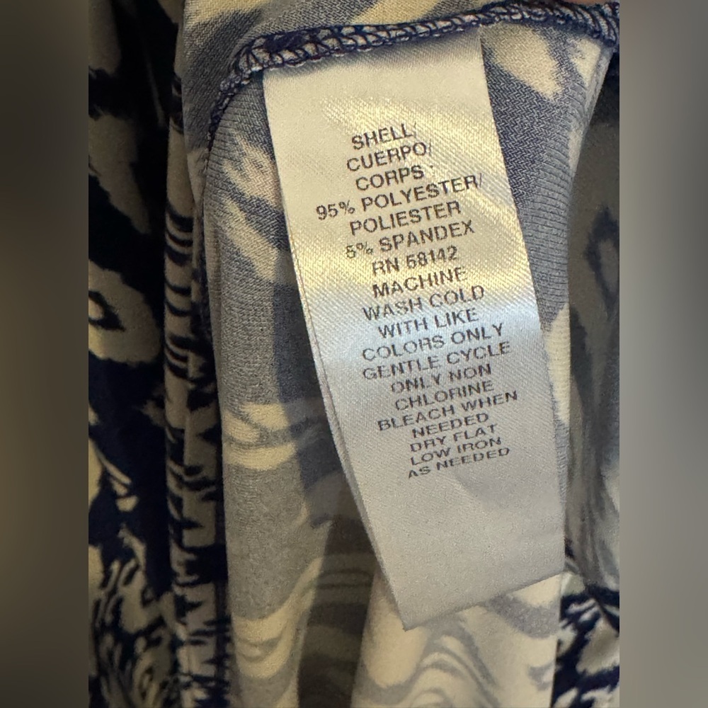 London Times Blue & White Ikat Maxi Dress | Size 6 | Halter Neck - Picture 6 of 8